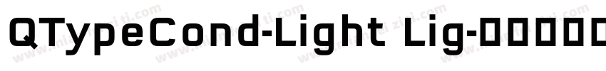 QTypeCond-Light Lig字体转换